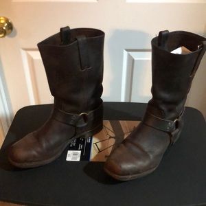These are Frye Harness boots in great condition with normal wear.